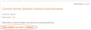Comment count in words preview